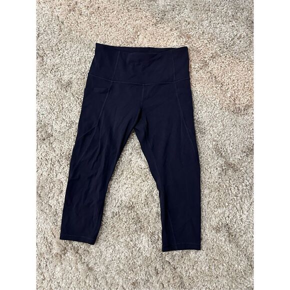 Athleta BLUE athletic leggings Size small Petite GREAT CONDITION - Picture 1 of 6
